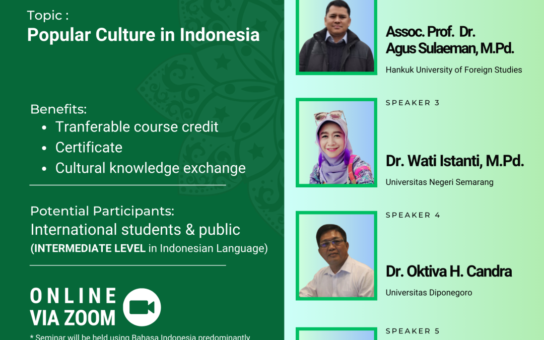 Summer Course MINI BIPA 2024: Learning about Indonesia through Popular culture